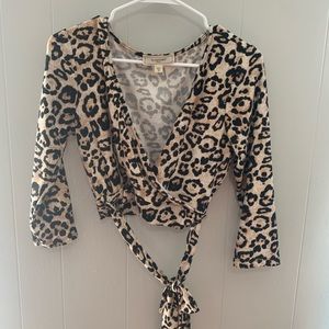 Cheetah crop top